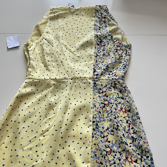 New Equipment Wrap Front Muti Media Silk Midi Dress Yellow Size 4 - Picture 16 of 16